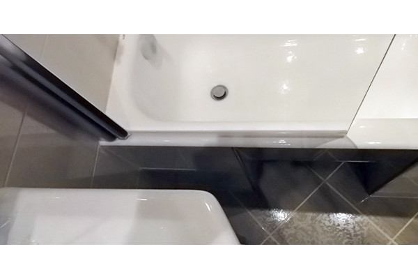 Шторка на ванну GuteWetter Lux Pearl GV-601 левая 60 см стекло бесцветное, профиль хром, распашная