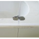 Шторка на ванну GuteWetter Lux Pearl GV-102 правая 110 см стекло бесцветное, профиль хром, складная
