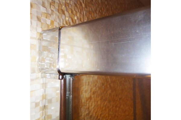 Шторка на ванну GuteWetter Slide Pearl GV-862 левая 110 см стекло бесцветное, профиль хром, раздвижная