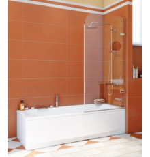 Шторка на ванну GuteWetter Trend Pearl GV-861B правая 70 см стекло бесцветное, фурнитура хром, распашная