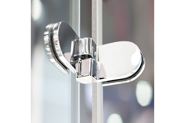 Шторка на ванну GuteWetter Lux Pearl GV-002A левая 80 см стекло бесцветное, фурнитура хром, распашная