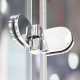 Шторка на ванну GuteWetter Lux Pearl GV-002A левая 80 см стекло бесцветное, фурнитура хром, распашная