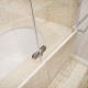 Шторка на ванну GuteWetter Lux Pearl GV-102 правая 90 см стекло бесцветное, профиль хром, складная