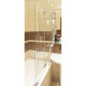 Шторка на ванну GuteWetter Lux Pearl GV-102A правая 100 см стекло бесцветное, профиль хром, распашная