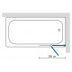 Шторка на ванну GuteWetter Lux Pearl GV-102A правая 100 см стекло бесцветное, профиль хром, распашная