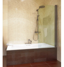 Шторка на ванну GuteWetter Lux Pearl GV-601 правая 70 см стекло бесцветное, профиль хром, распашная