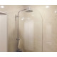 Шторка на ванну GuteWetter Lux Pearl GV-601 левая 90 см стекло бесцветное, профиль хром, распашная