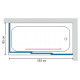 Шторка на ванну GuteWetter Practic Part GV-413A правая 193x85 см стекло бесцветное, профиль матовый хром, раздвижная
