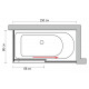 Шторка на ванну GuteWetter Slide Part GV-863A правая 150x80 см стекло бесцветное, профиль хром, раздвижная