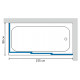 Шторка на ванну GuteWetter Practic Part GV-413 правая 155x90 см стекло бесцветное, профиль матовый хром, раздвижная