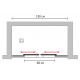 Душевая дверь в нишу GuteWetter Slide Door GK-864 150 см стекло бесцветное, профиль хром, раздвижная