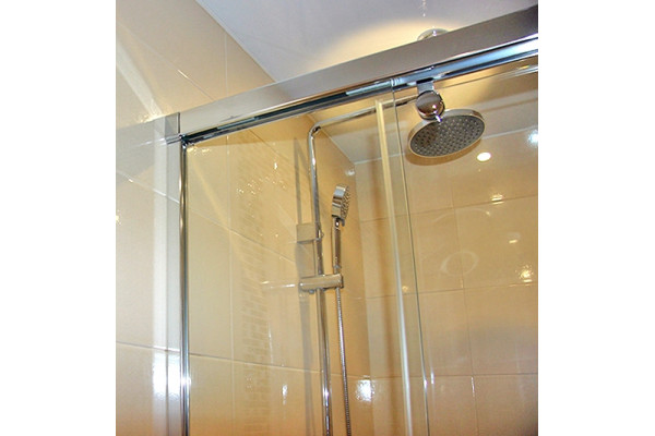 Душевая дверь в нишу GuteWetter Slide Door GK-864 150 см стекло бесцветное, профиль хром, раздвижная