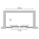 Душевая дверь в нишу GuteWetter Slide Door GK-864 160 см стекло бесцветное, профиль хром, раздвижная