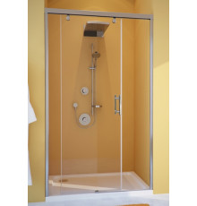 Душевая дверь в нишу GuteWetter Slide Door GK-862 левая 125 см стекло бесцветное, профиль хром, раздвижная
