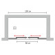 Душевая дверь в нишу GuteWetter Slide Door GK-864 130 см стекло бесцветное, профиль хром, раздвижная
