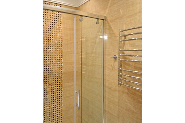 Душевая дверь в нишу GuteWetter Slide Door GK-864 130 см стекло бесцветное, профиль хром, раздвижная