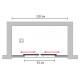 Душевая дверь в нишу GuteWetter Slide Door GK-864 120 см стекло бесцветное, профиль хром, раздвижная