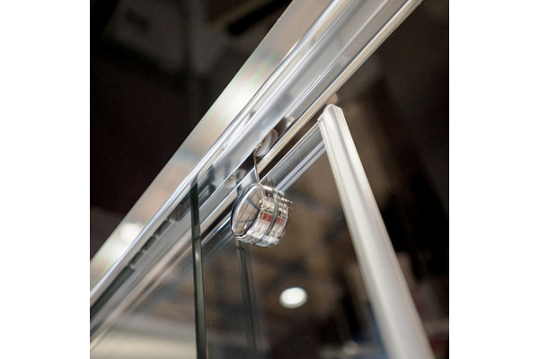 Душевая дверь в нишу GuteWetter Slide Door GK-864 120 см стекло бесцветное, профиль хром, раздвижная