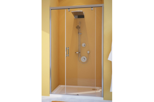 Душевая дверь в нишу GuteWetter Slide Door GK-862 правая 150 см стекло бесцветное, профиль хром, раздвижная