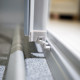 Душевая дверь в нишу GuteWetter Practic Door GK-403 118-122 см стекло бесцветное, профиль матовый хром, раздвижная