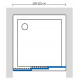 Душевая дверь в нишу GuteWetter Practic Door GK-403 118-122 см стекло бесцветное, профиль матовый хром, раздвижная