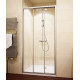 Душевая дверь в нишу GuteWetter Practic Door GK-403 113-117 см стекло бесцветное, профиль матовый хром, раздвижная