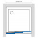 Душевая дверь в нишу GuteWetter Practic Door GK-403 113-117 см стекло бесцветное, профиль матовый хром, раздвижная