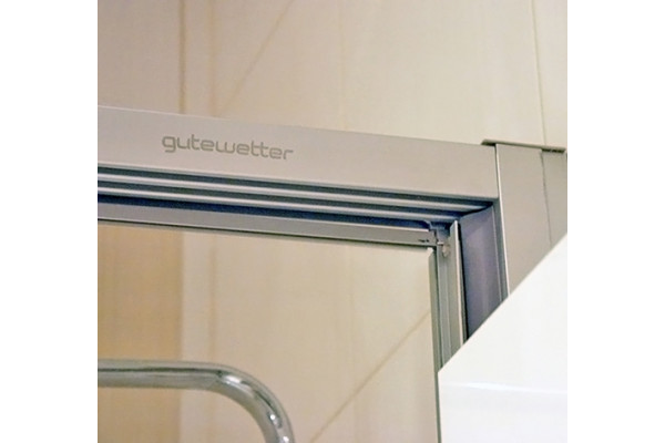 Шторка на ванну GuteWetter Practic Part GV-403A правая 191-195 см стекло бесцветное, профиль матовый хром, раздвижная