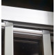 Душевой уголок GuteWetter Practic Rectan GK-403 левая 135x80 см стекло бесцветное, профиль матовый хром, прямоугольный, двери раздвижные