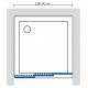 Душевая дверь в нишу GuteWetter Practic Door GK-403 138-142 см стекло бесцветное, профиль матовый хром, раздвижная