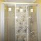 Душевая дверь в нишу GuteWetter Practic Door GK-403 108-112 см стекло бесцветное, профиль матовый хром, раздвижная