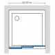 Душевая дверь в нишу GuteWetter Practic Door GK-403 123-127 см стекло бесцветное, профиль матовый хром, раздвижная