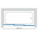 Шторка на ванну GuteWetter Practic Part GV-403 168-172 см стекло бесцветное, профиль матовый хром, раздвижная