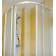 Душевой уголок GuteWetter Practic Round GK-401 100 см стекло матовое, профиль матовый хром, четверть круга, двери раздвижные