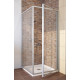 Душевой уголок GuteWetter Practic Square GK-401 правая 80x80 см стекло бесцветное, профиль матовый хром, квадратный, двери распашные