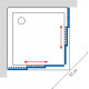 Душевой уголок GuteWetter Practic Square GK-433 75x75 см стекло бесцветное, профиль матовый хром, квадратный, двери раздвижные
