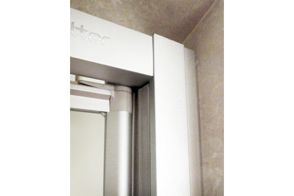 Душевой уголок GuteWetter Practic Rectan GK-402 правая 100x85 см стекло бесцветное, профиль матовый хром, прямоугольный, двери распашные