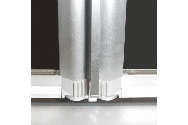 Душевой уголок GuteWetter Practic Rectan GK-404 правая 120x80 см стекло бесцветное, профиль матовый хром, прямоугольный, двери складные
