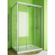 Душевой уголок GuteWetter Practic Rectan GK-403 правая 135x75 см стекло бесцветное, профиль матовый хром, прямоугольный, двери раздвижные