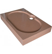 Поддон для душа GuteWetter Deluxe 120x80x16 Q терракот прямоугольный, средний