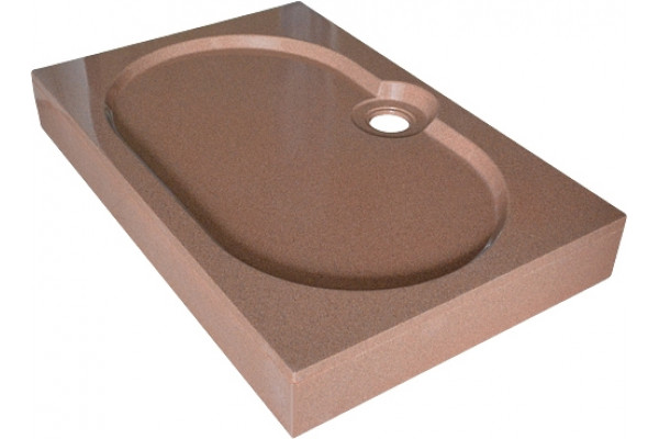 Поддон для душа GuteWetter Deluxe 120x80x16 Q терракот прямоугольный, средний