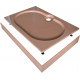 Поддон для душа GuteWetter Deluxe 120x80x16 Q терракот прямоугольный, средний