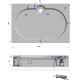 Поддон для душа GuteWetter Deluxe 120x80x16 Q терракот прямоугольный, средний
