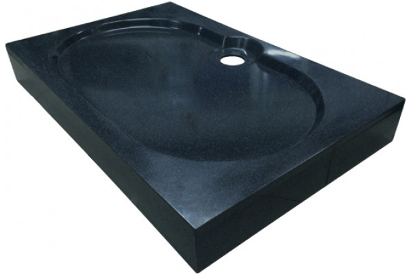 Поддон для душа GuteWetter Deluxe 120x80x16 Q черный прямоугольный, средний