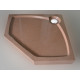 Поддон для душа GuteWetter Deluxe 100x100x16 P терракот пятиугольный, средний