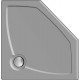 Поддон для душа GuteWetter Deluxe 100x100x4 P бежевый пятиугольный, низкий