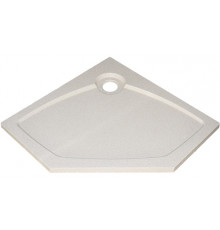 Поддон для душа GuteWetter Deluxe 90x90x4 P бежевый пятиугольный, низкий