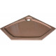 Поддон для душа GuteWetter Deluxe 90x90x2 P терракот пятиугольный, низкий