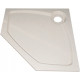 Поддон для душа GuteWetter Deluxe 100x100x2 P бежевый пятиугольный, низкий