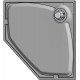 Поддон для душа GuteWetter Deluxe 100x100x2 P терракот пятиугольный, низкий